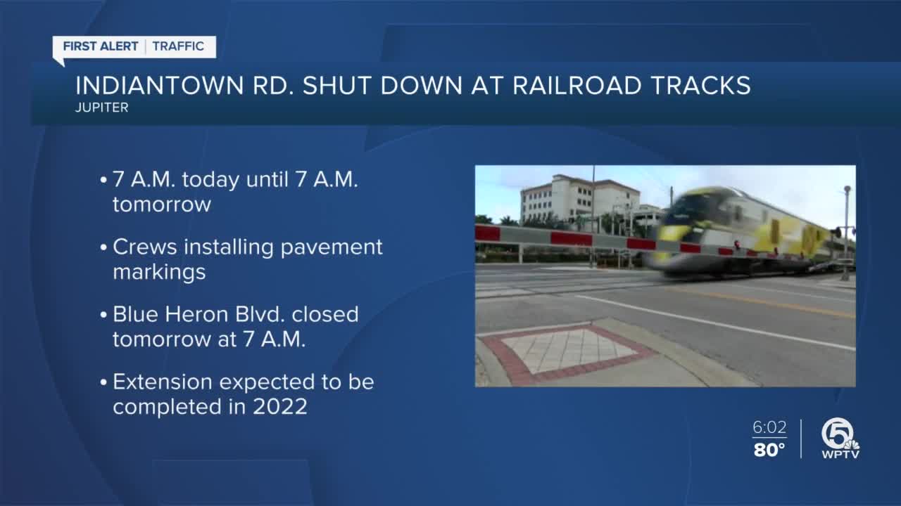 Brightline road closure could cause major delays in Jupiter