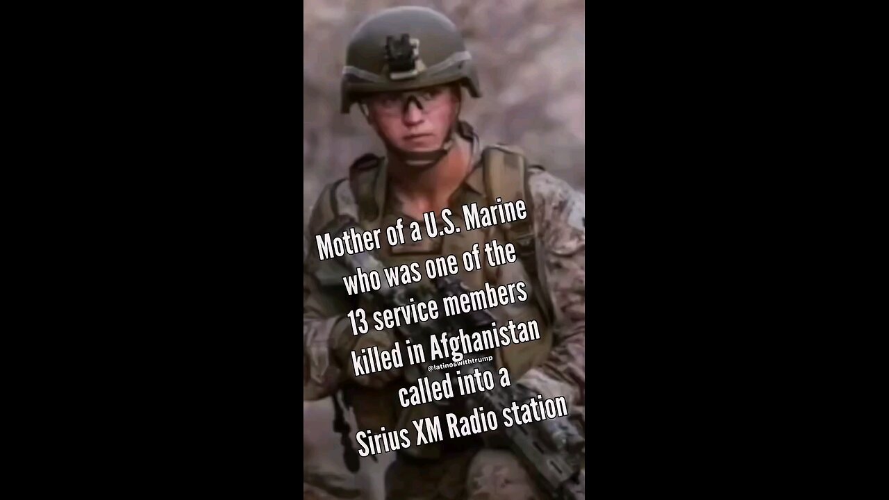 MUST LISTEN MOTHER OF MARINE KILLED IN AFGHANISTAN TERRORIST ATTACK SPOKE OUT DAY SHE FOUND OUT