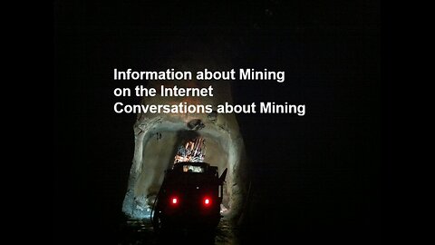 Information about mining on the Internet Conversations about Mining