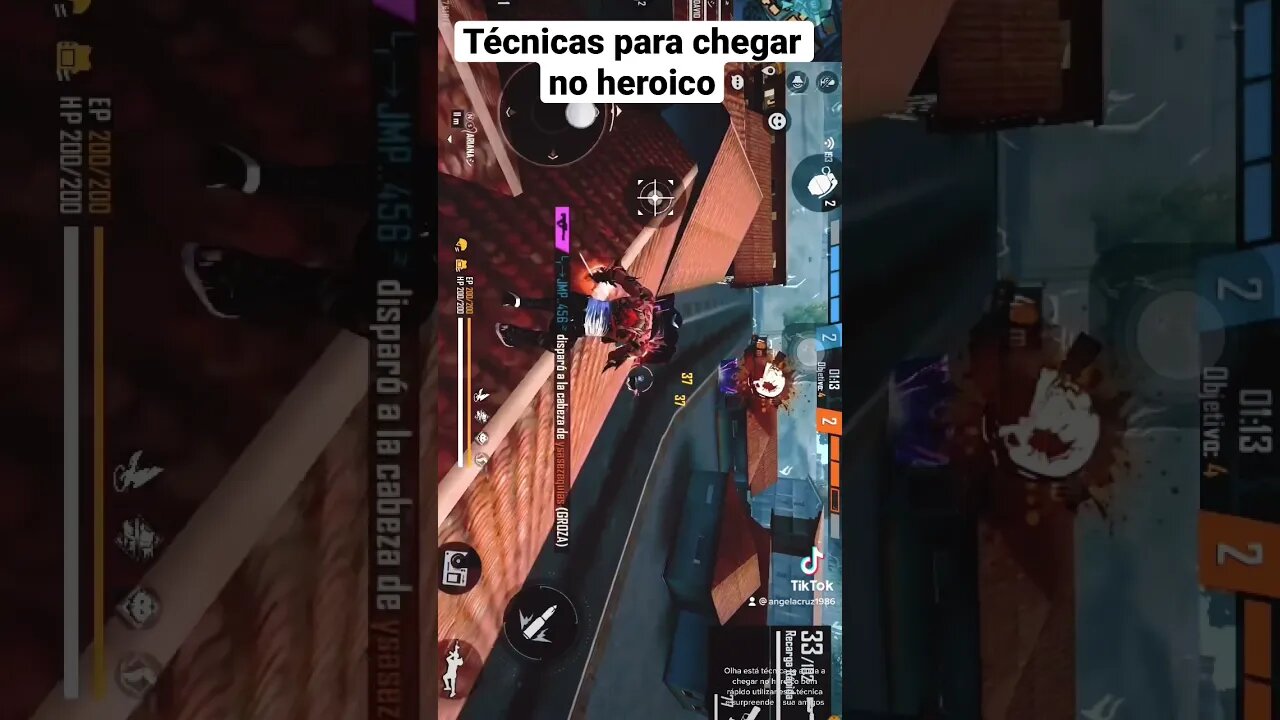Free Fire. Técnicas para chegar no heroico
