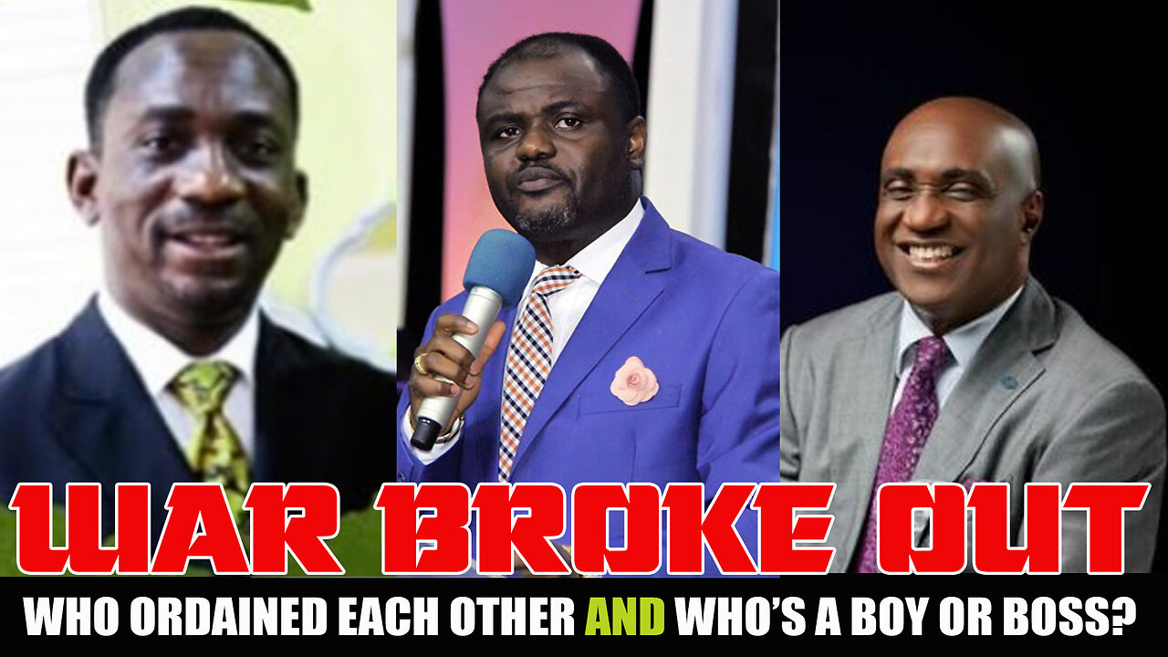 WAR BROKE: Dr Abel Damina bragged he ordiained Dr Paul Enenche & against David Ibiyeomie's tithe