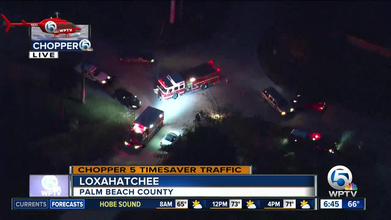 Pedestrian struck by vehicle near Loxahatchee