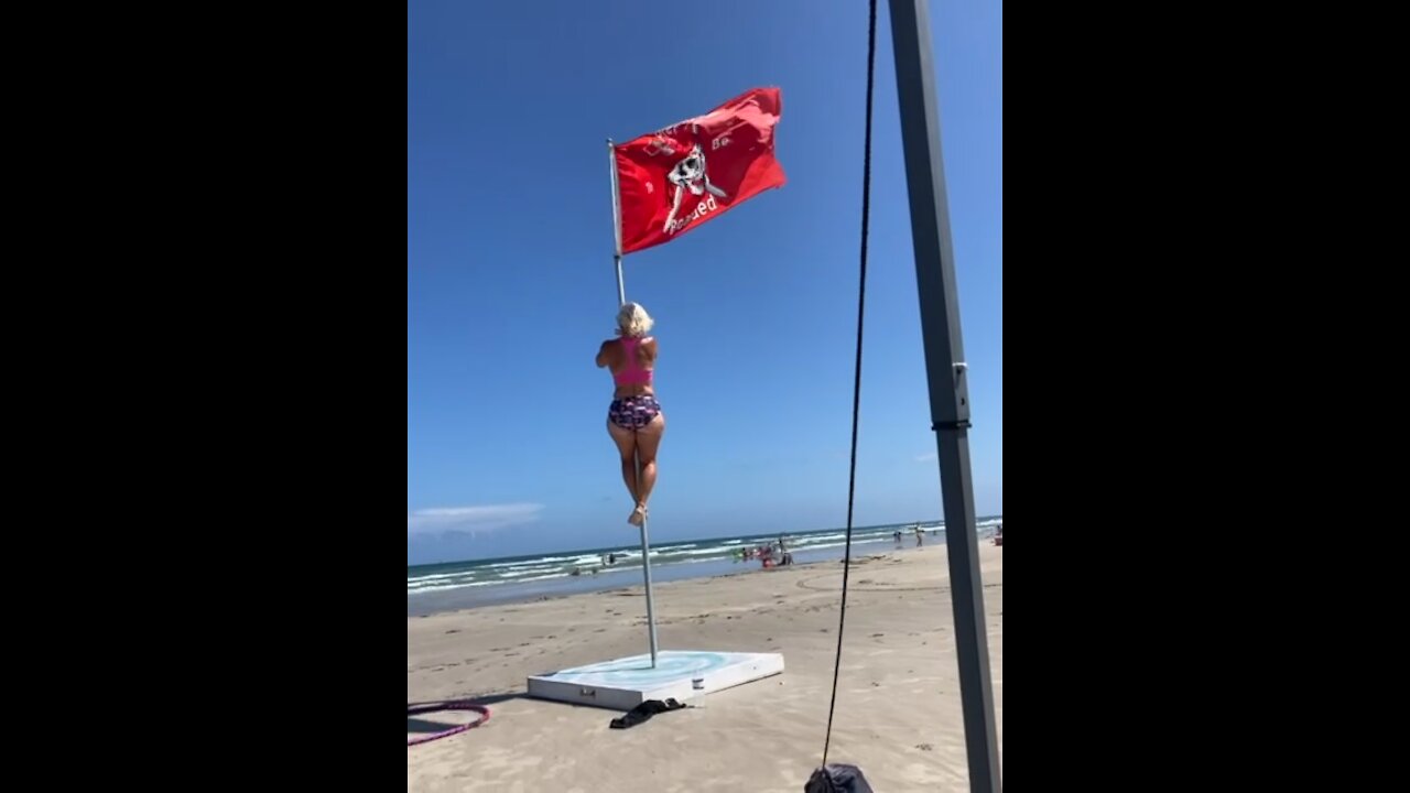 Port Aransas Beach pole dancer II