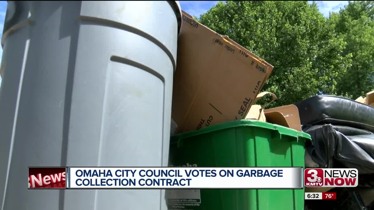 Omaha City Council votes on garbage collection contract