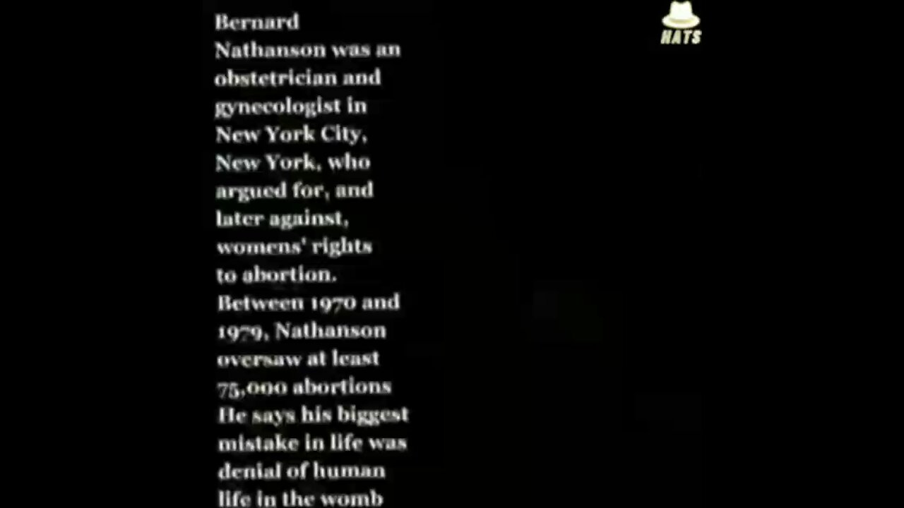 DR. BERNARD NATHANSON SPEAKS TRUTH ABOUT ABORTION AGENDA