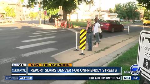 Report: Denver streets unfriendly to pedestrians, cyclists