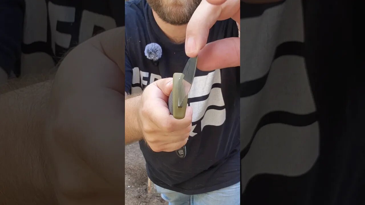 🥴TIP TEST|Gerber Ultimate Fixed Blade Knife #shorts #Gerber #knifeshorts #fixedblade #beargrylls