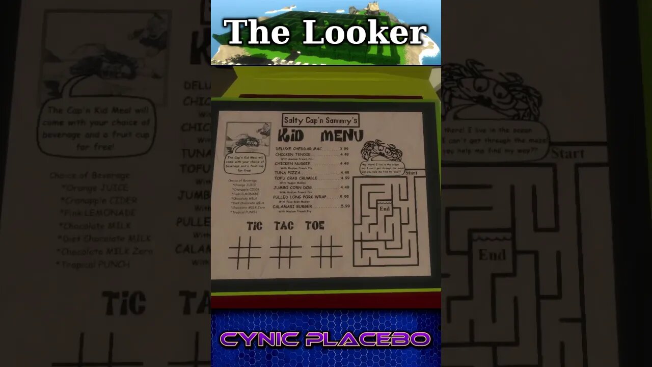 Salty Cap'n Sammy's Kid Menu | "The Looker" #shorts #indiegame