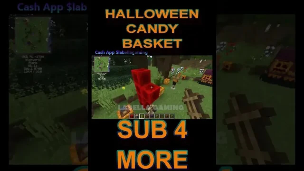 Minecraft: How To Make A Halloween Candy Basket