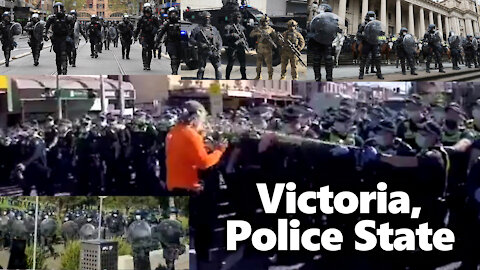 Melbourne Malice: NWO Police Clampdown Intensifies In Australia. Protests & Police Brutality Comp