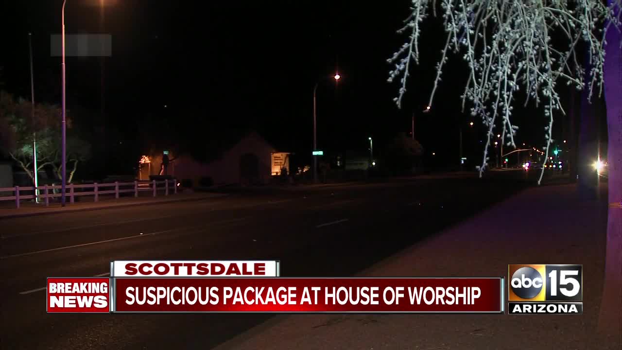 Scottsdale police investigating suspicious package left at Kingdom Hall of Jehovah's Witnesses