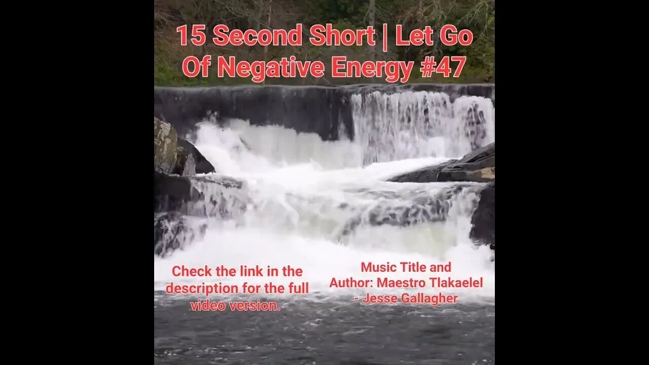 15 Second Short Of Let Go Of Negative Energy | #meditation #shorts #shortsvideo #waterfall #47