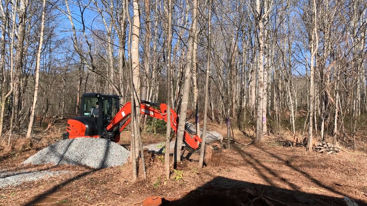 Clearing Storage Building Site