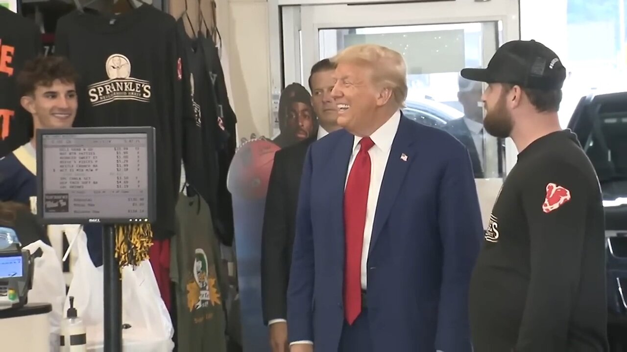 President Donald Trump at Grocery Store in Kittanning, Pennsylvania