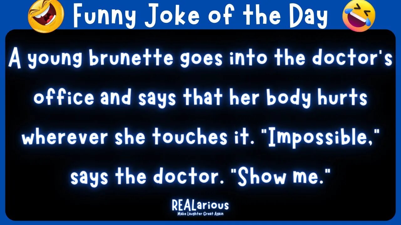 Daily Joke of the Day - Funny Short Joke - Blonde Joke