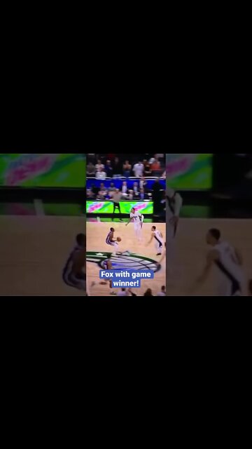 DeAaron Fox with the half court game winner!