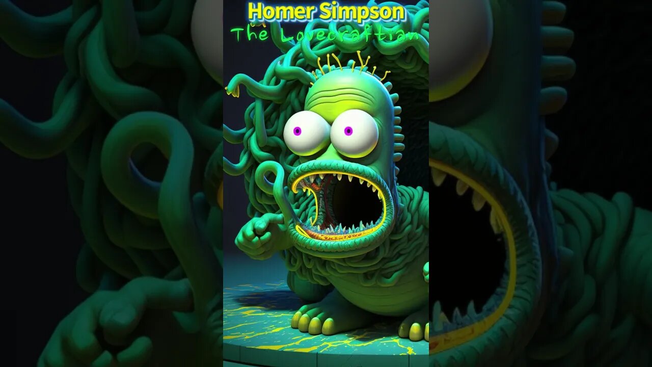 Homer Simpson The Lovecraft Horror Of Springfield #SHORTS