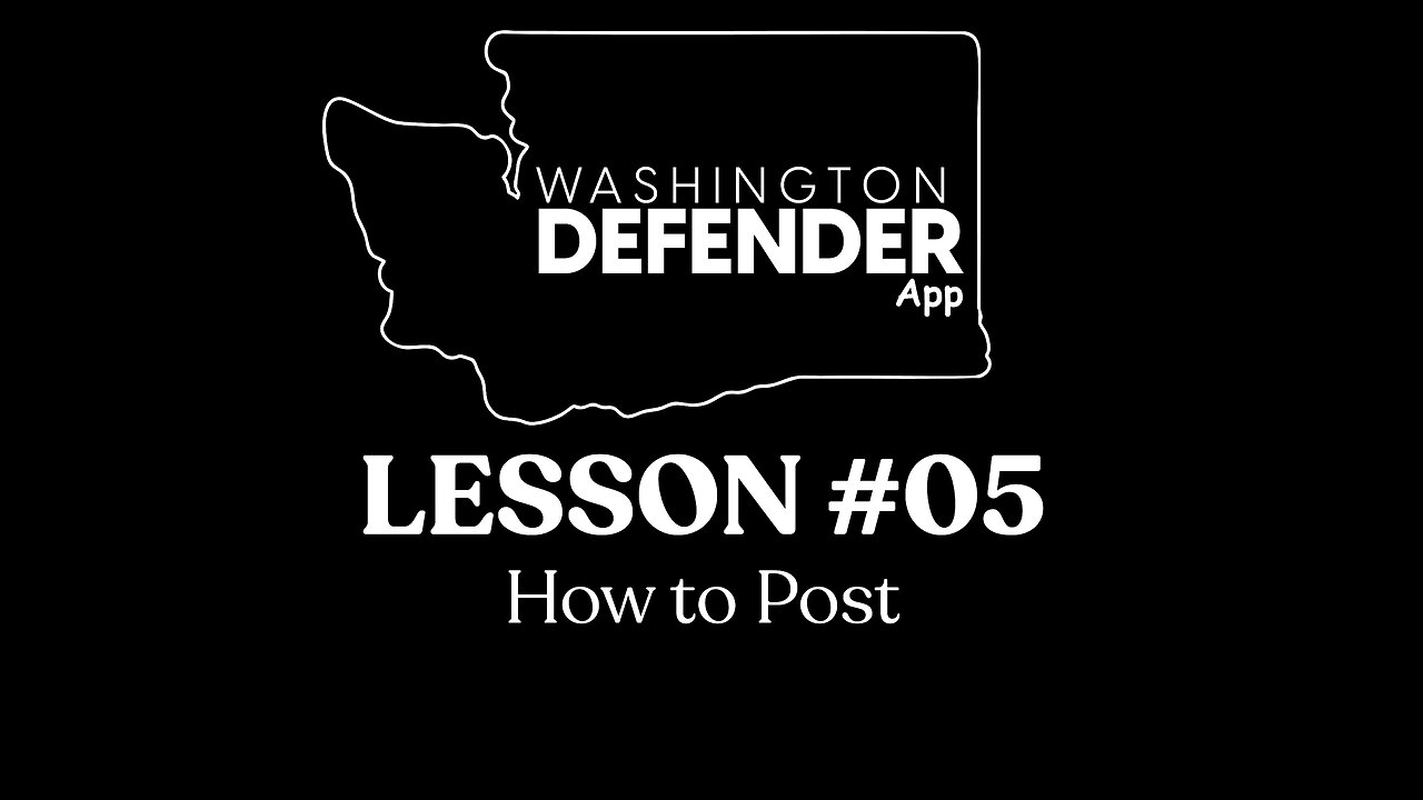 Lesson 5 How to Post