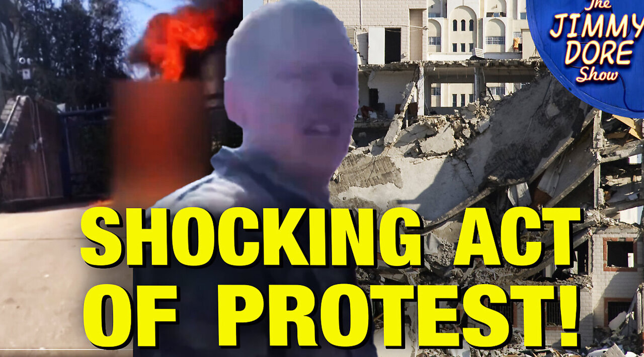 U.S. Serviceman SETS HIMSELF ON FIRE To Protest Gaza Genocide!