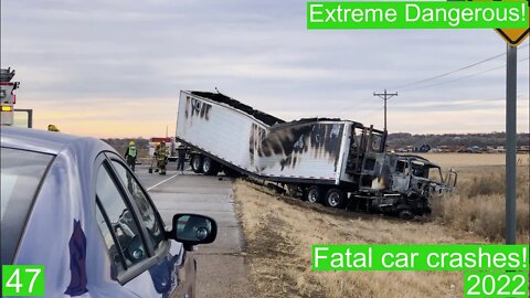 Extreme Dangerous! Fatal car crashes 47- 2022