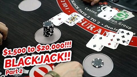 CONTINUE!! 10X PROFIT BLACKJACK!? Part 2 (Timmy Vs. David)