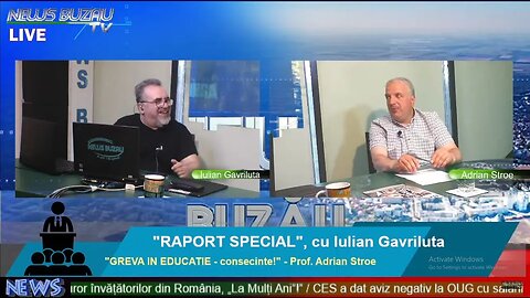 LIVE - TV NEWS BUZAU - "RAPORT SPECIAL", cu Iulian Gavriluta. "GREVA IN EDUCATIE - consecinte!" -…