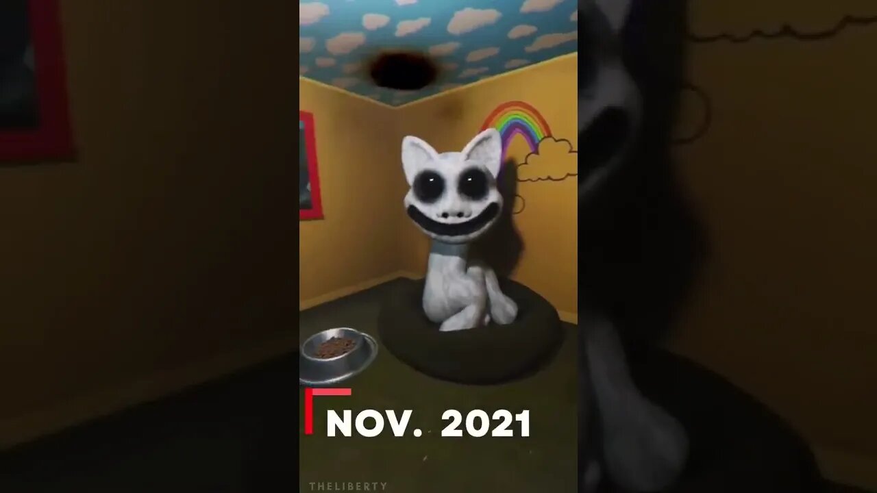 White cartoon cat of evolution #evolution #shorts