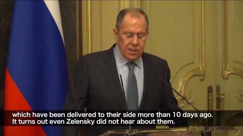 Lavrov to UN Chief: Mediators right now 'premature'; no reply to Russia's proposals from Zelensky