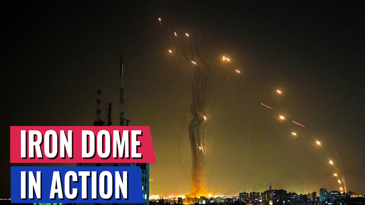 THE IRON DOME FROM THE SKY! JAW DROPPING FOOTAGE OF IRON DOME IN ACTION -FROM THE AIR