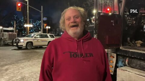 🇨🇦FREEDOMCONVOY TRUCKER 🇨🇦HEARTWARMING ❤️ (WE'RE NOT LEAVING)