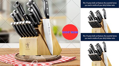 (-8% OFF)HENCKELS Premium Quality 15-Piece Knife e