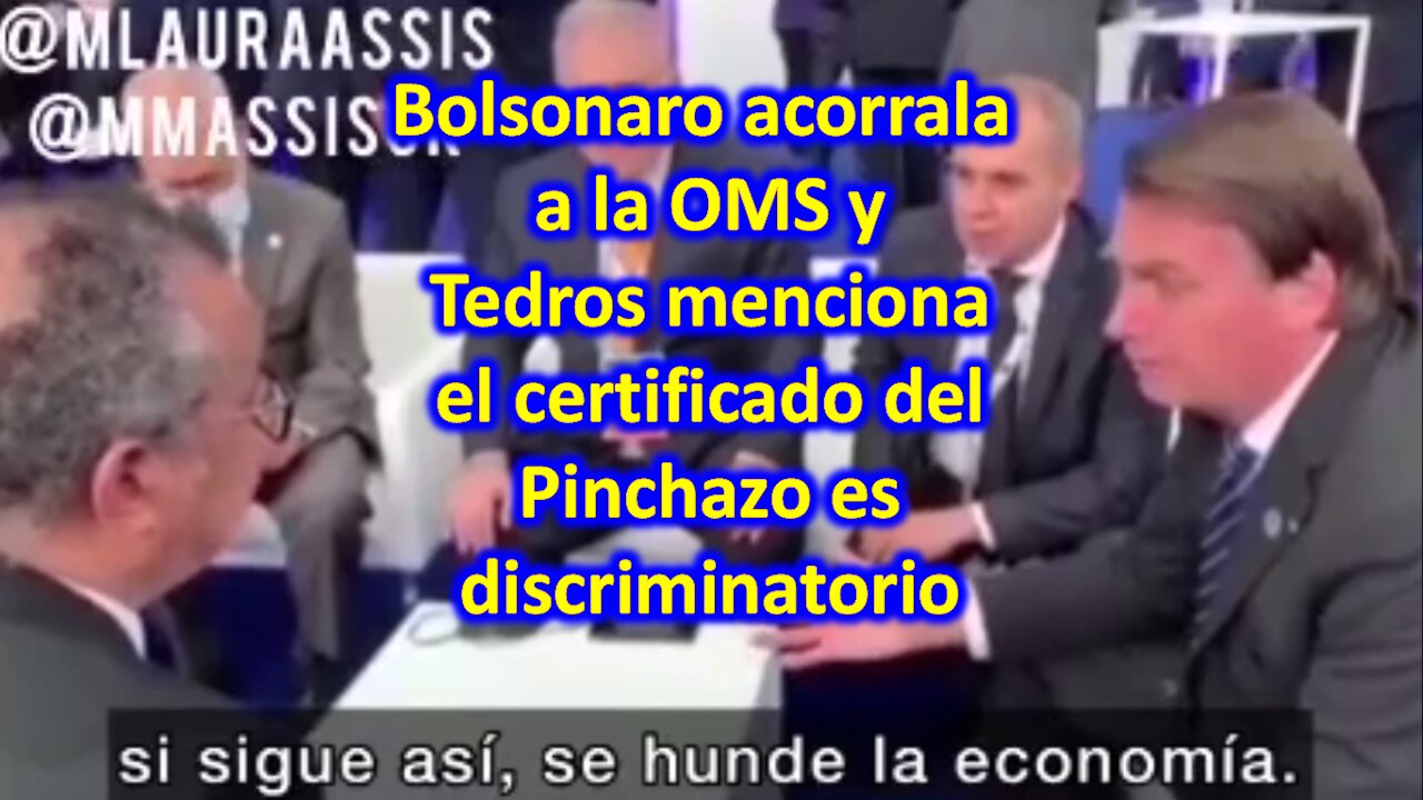 Bolsonaro acorrala a la OMS.