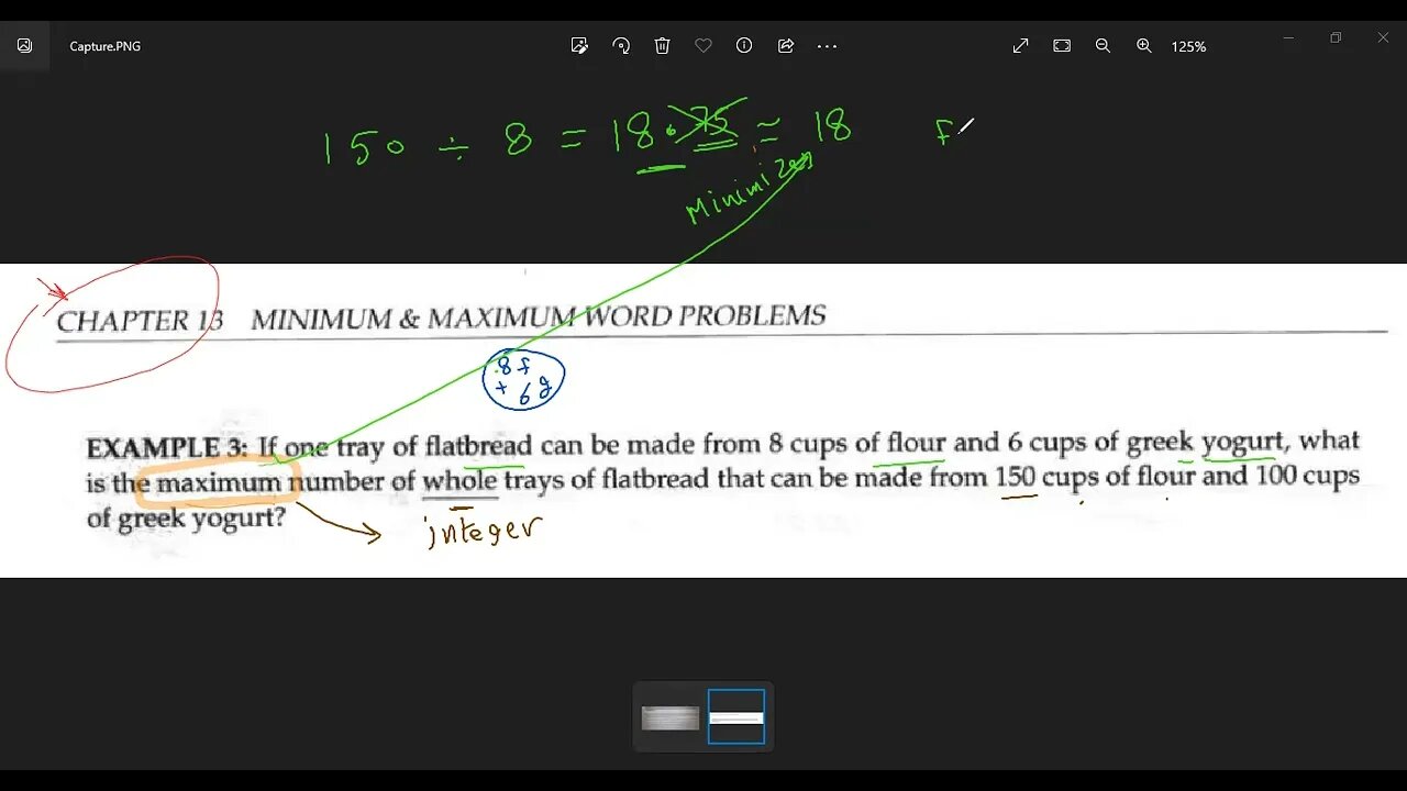 #Ch13, #college #panda Example 3, Minimum & Maximum Word Problems.