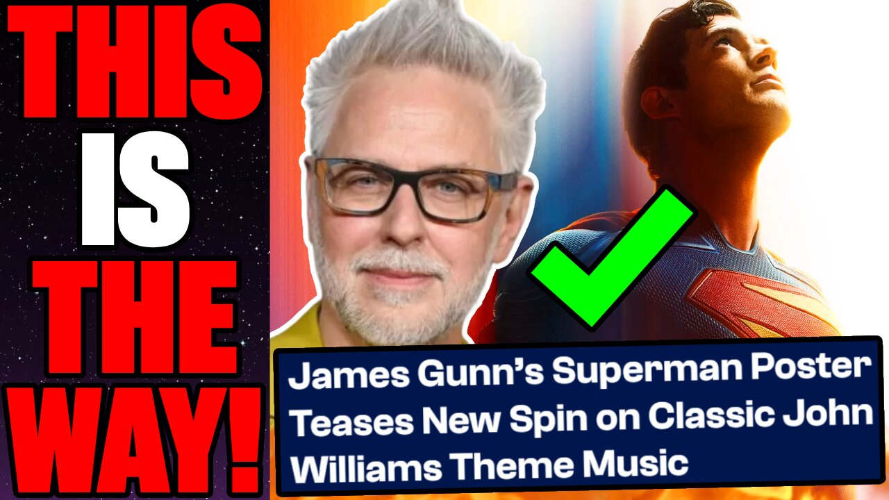 James Gunn's Superman Poster And Theme Are HOPEFUL! | "Look Up" To The Future Of The DC Universe!