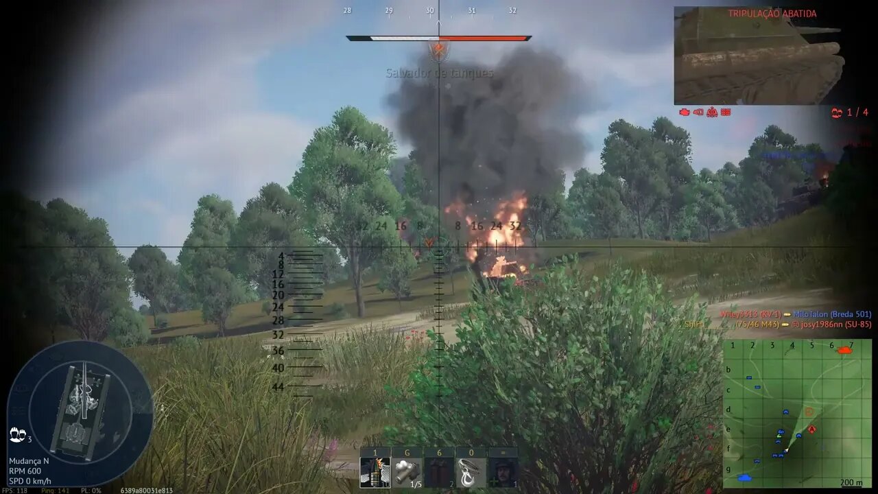 War Thunder: Momento de destruição do inimigo | Atire com GeForce