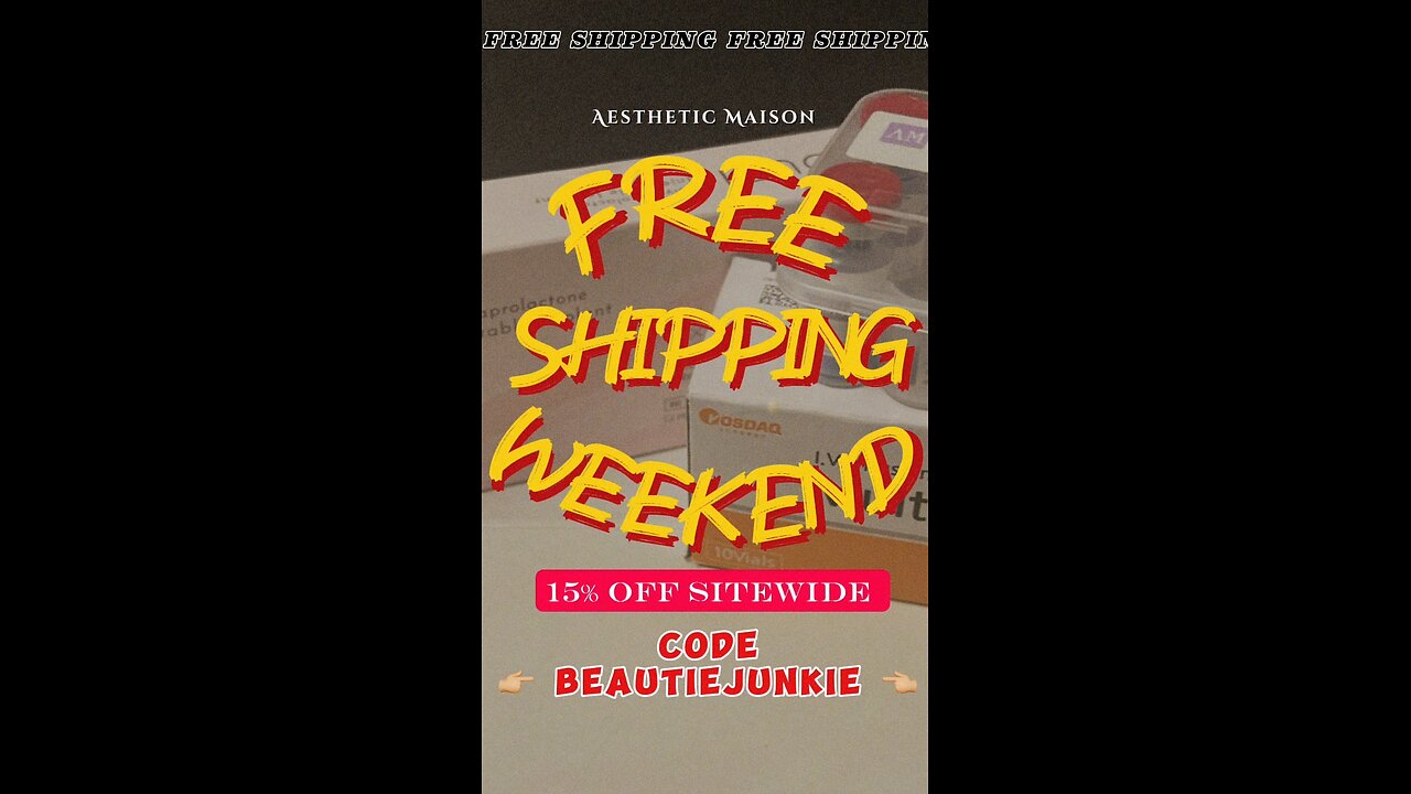 Free Shipping Weekend 💁🏻‍♀️Aesthetic Maison - Code: Beautiejunkie