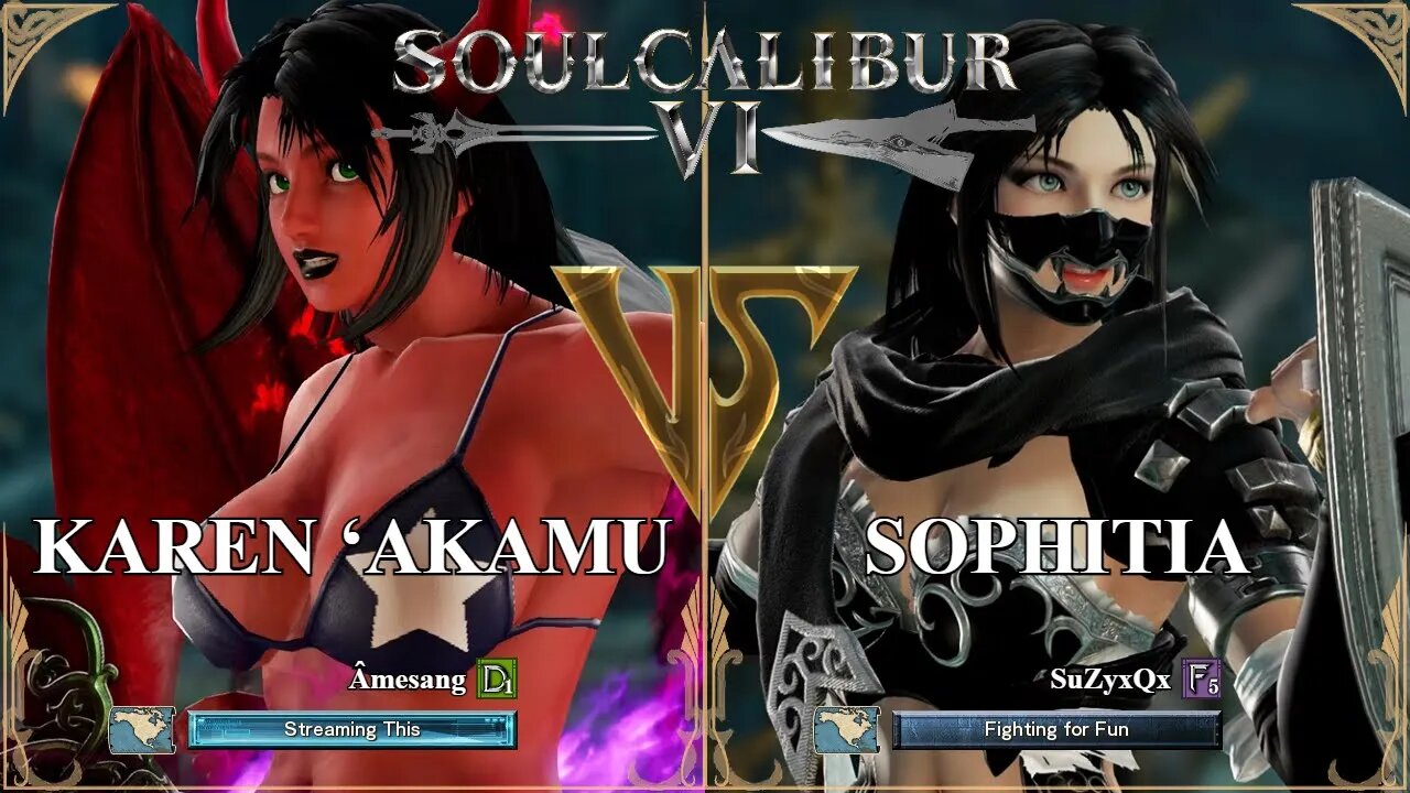 SoulCalibur VI — Amesang (Karen ‘Akamu) VS SuZyxQx (Sophitia) | Xbox Series X Ranked