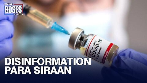 Disinformation campaign ng Amerika sa Sinovac vaccine, layuning siraan ang Tsina