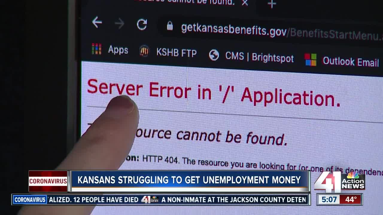 Kansans struggle to get unemployment money