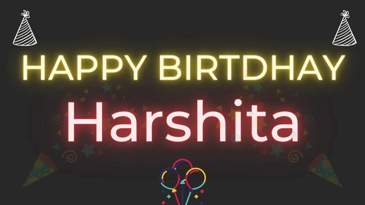 Happy Birthday to Harshita - Birthday Wish From Birthday Bash