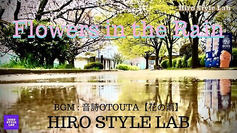 Rain Of Flower【花の雨：音詩OTOUTAさんオリジナルピアノ曲】に映像を付けてみた。桜満開前の公園、白鷺公園から雨と共に・・・。＃音詩OTOUTA、＃雨の降る公園、＃白鷺公園