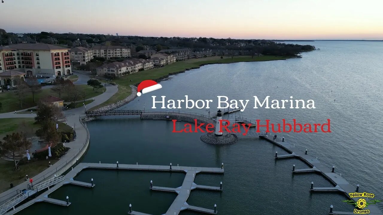 Lake Ray Hubbard Light House at Sunset & Ice Skating at Christmas