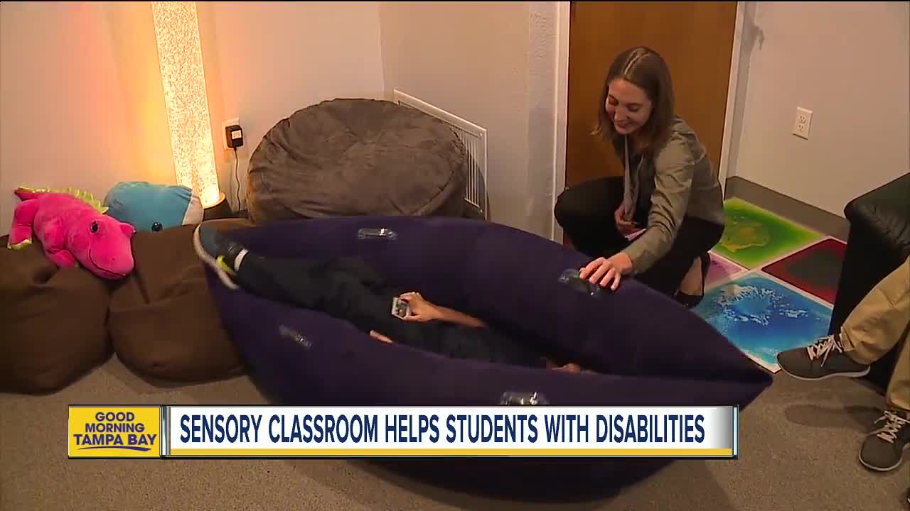 Sensory classroom helps students with disabilities