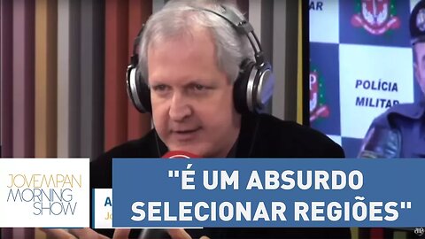"É um absurdo selecionar regiões e ver como vai tratar cada um", diz Augusto sobre fala da ROTA.