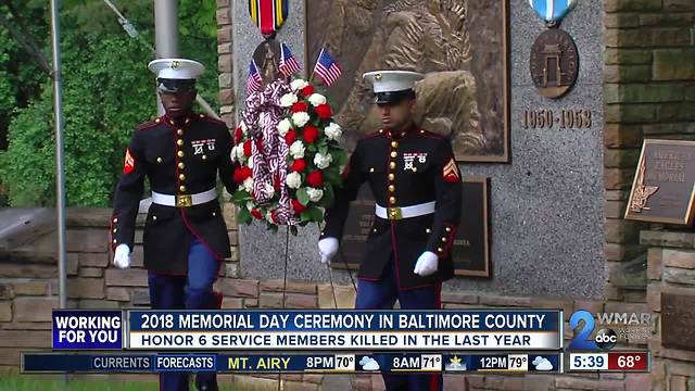 Annual Memorial Day Ceremony at Dulaney Valley Memorial Garden honors 6 service members