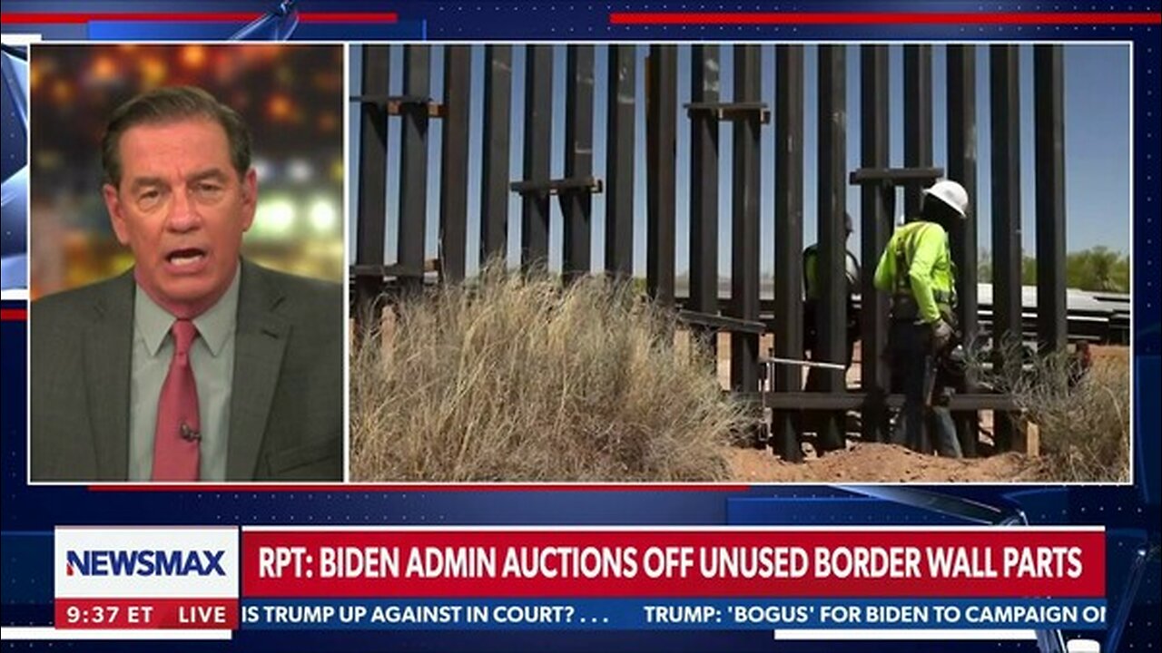 Report: Biden admin auctions off unused border wall parts
