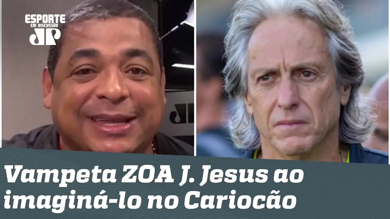 Vampeta ZOA Jorge Jesus e RI ao imaginá-lo no Cariocão: "ele não é Deus?"