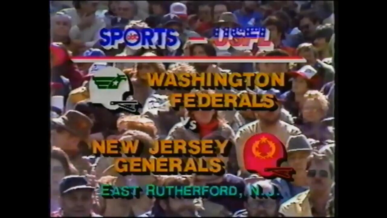 1983-04-17 Washington Federals vs New Jersey Generals