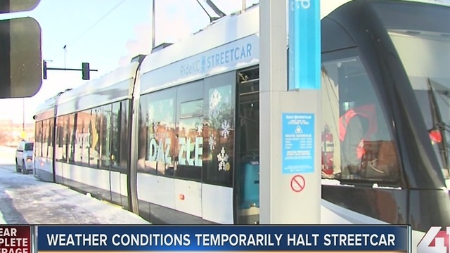 KC Streetcar running after weather shutdown