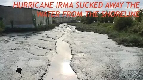 Hurricane Irma So Powerfull, Literally Sucking The Ocean Away From the Shoreline